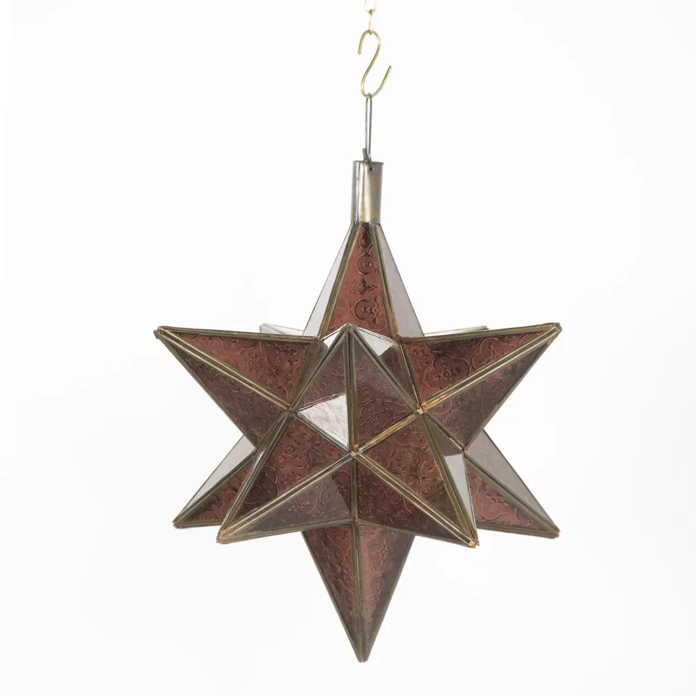 Arabisch Violette Kristallen Sterlamp C1 40x37