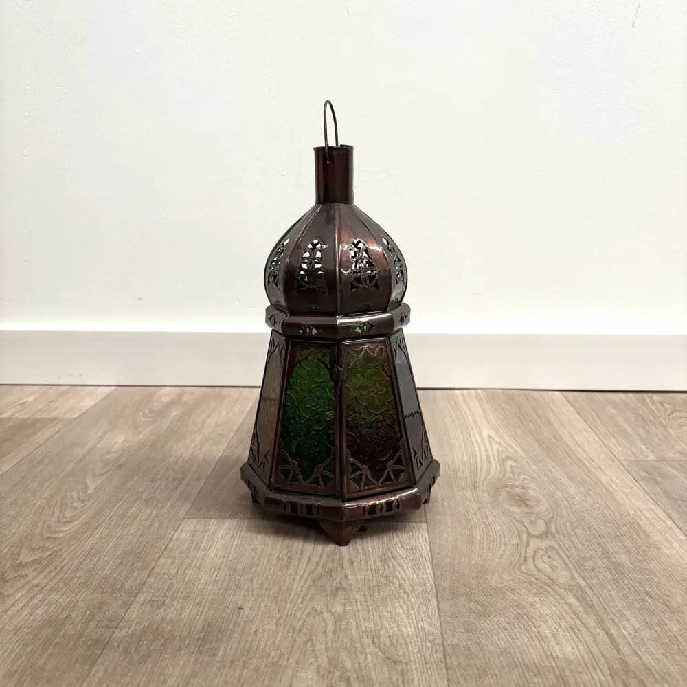 Arabische achthoekige glazen lantaarn MS2 33x17ø