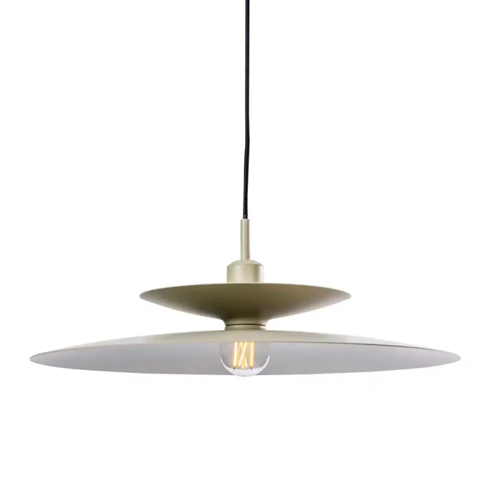 Artdelight hanglamp Linares - 1 lichts - 50 x 140 cm - kaki