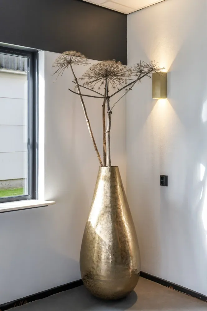 Artdelight wandlamp Dante - 2 lichts - 9 x 24 cm - goud