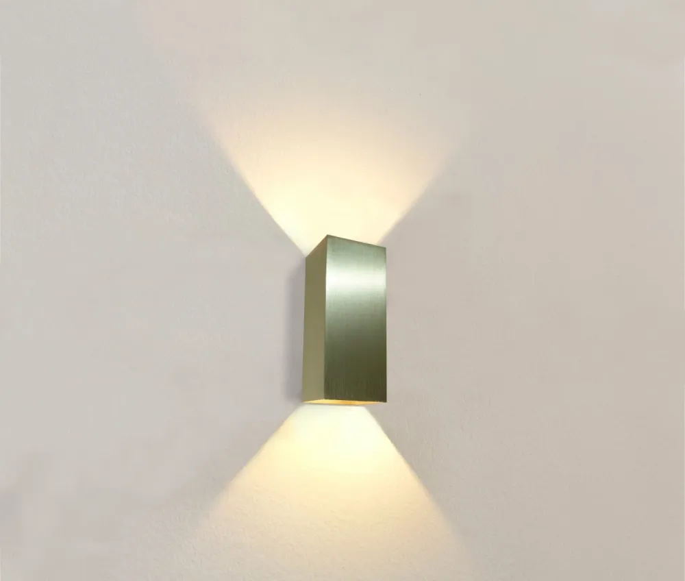 Artdelight wandlamp Dante - 2 lichts - 9 x 24 cm - goud
