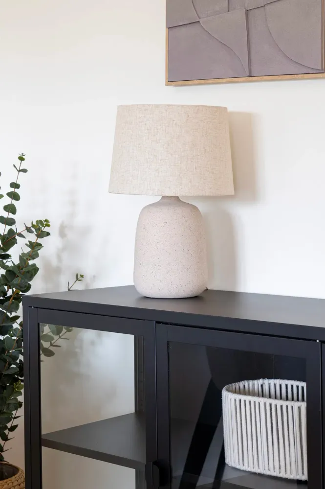 Artichok Benny Keramieken Tafellamp - Beige