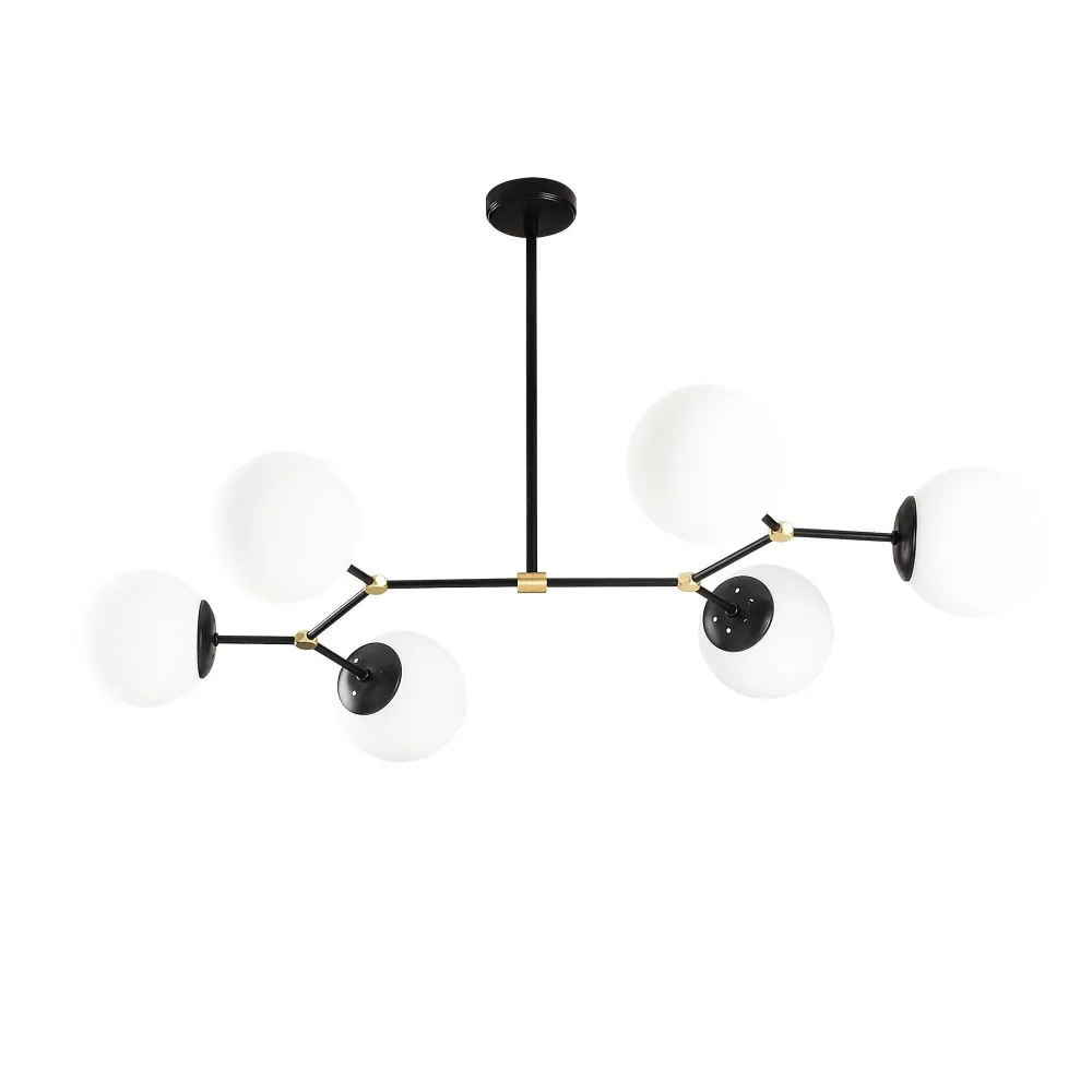Design hanglamp eettafel witte bollen Noud Asir Group