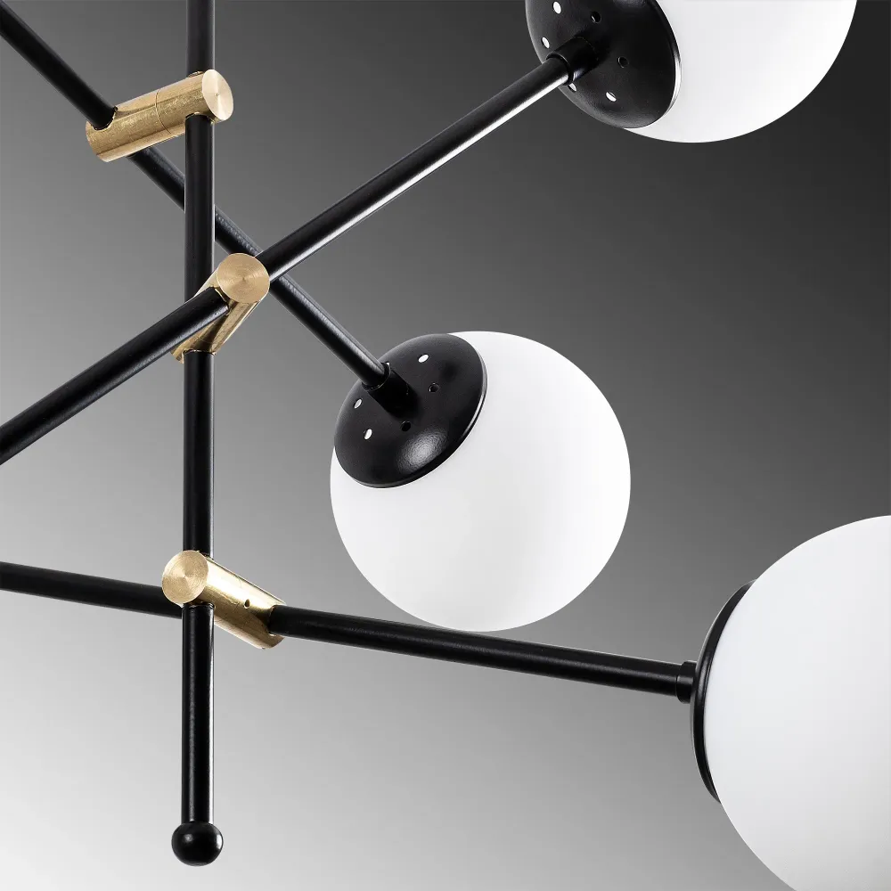Glas hanglamp woonkamer Sarah Asir Group