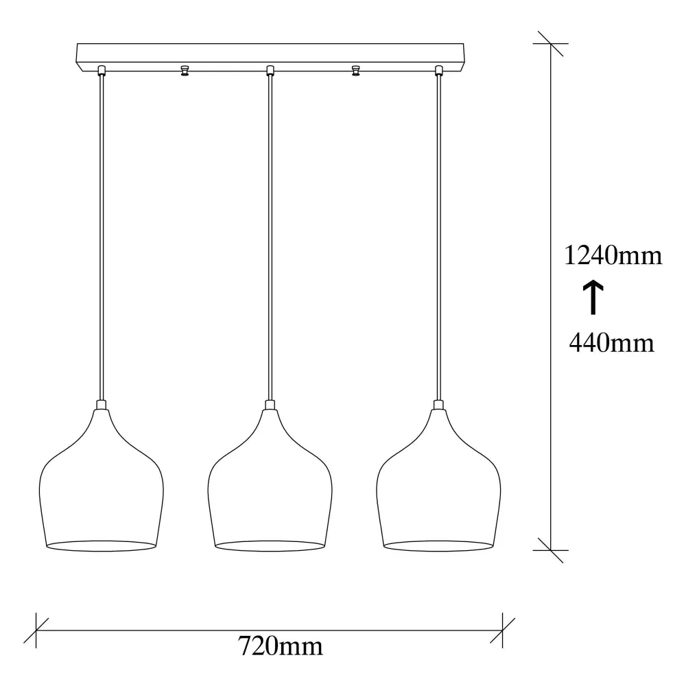 Hanglamp Dodo 3-lichts Asir Group