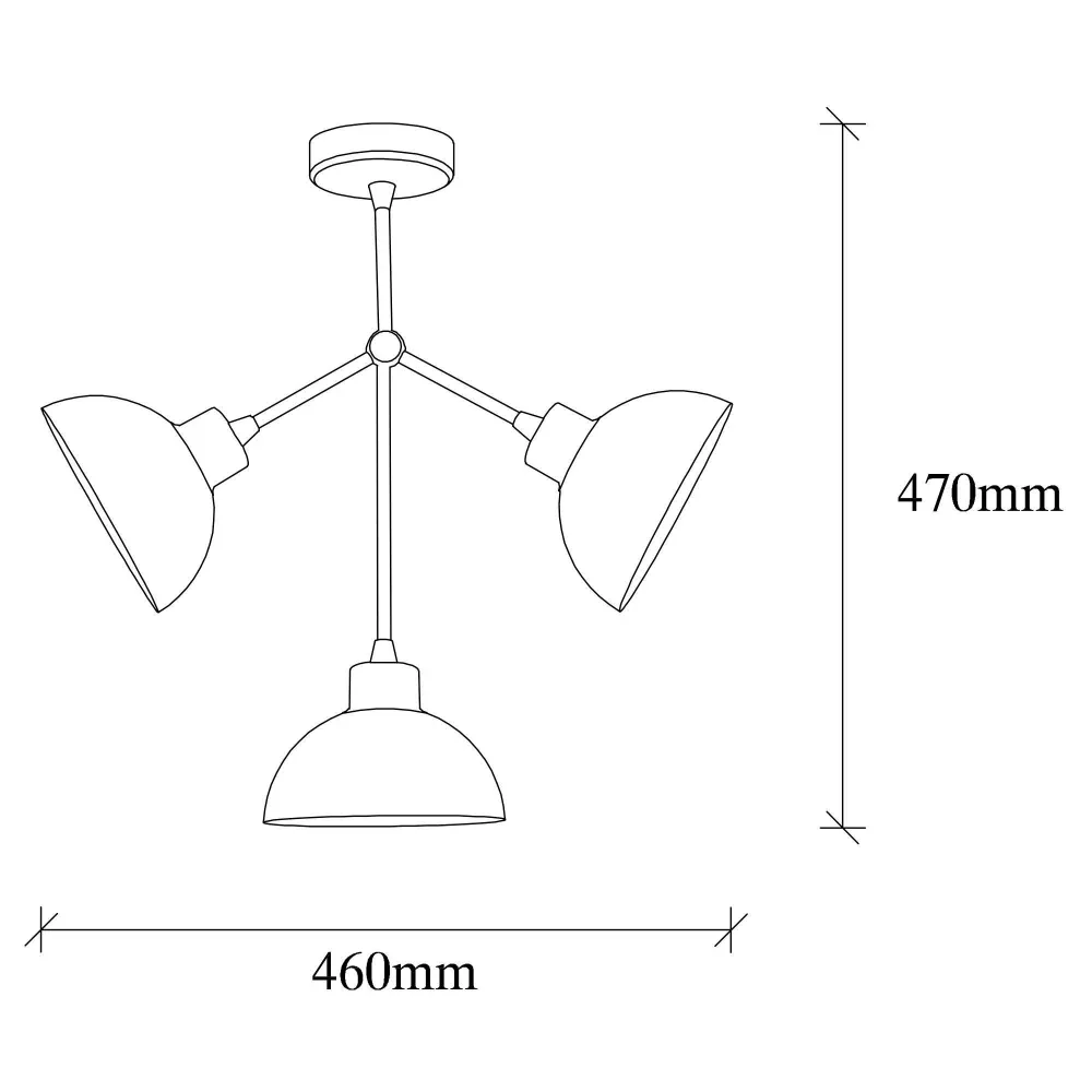 Hanglamp Dram 3-lichts Asir Group
