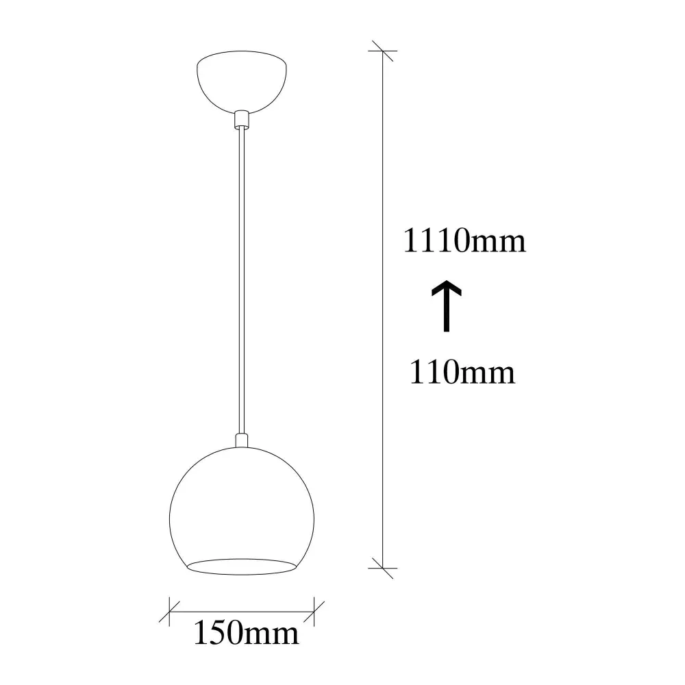Hanglamp Trish 1-licht Asir Group