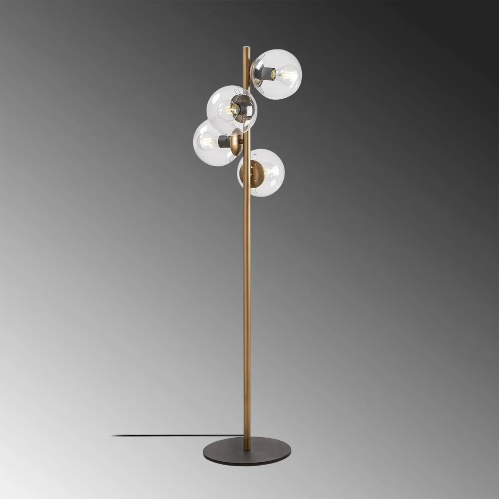 Staande vloerlamp goud Feline Asir Group