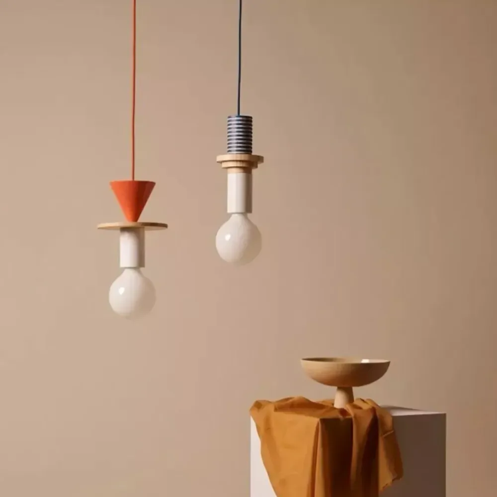 Alvar Multicolor Geometrische Houten Hanglamp At Ease Home Life