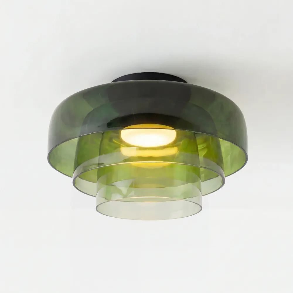 Asbille meerlaagse schijf glazen plafondlamp At Ease Home Life