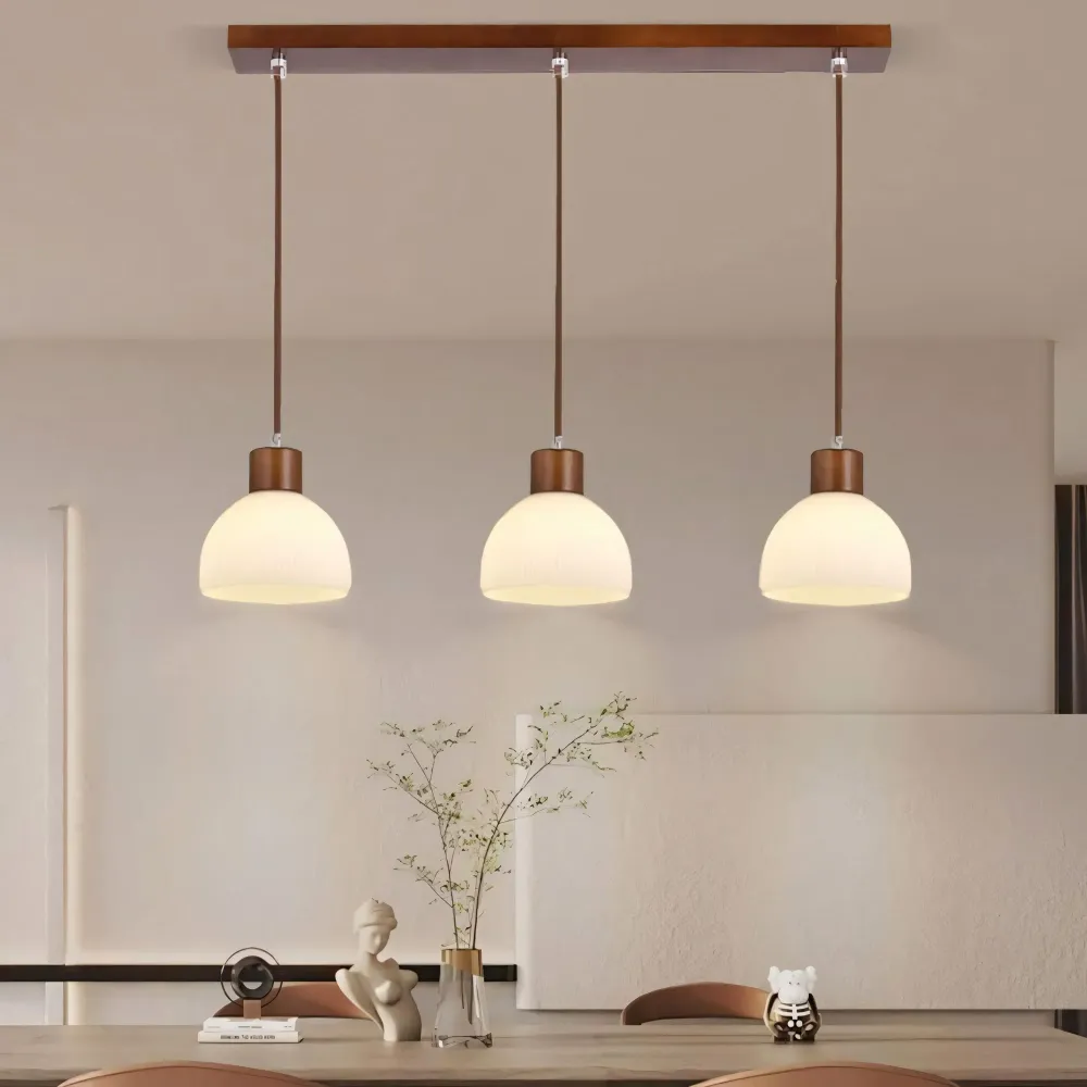 Bragi 3 Lichts Witte Geribbelde Glazen Hanglamp Licht At Ease Home Life