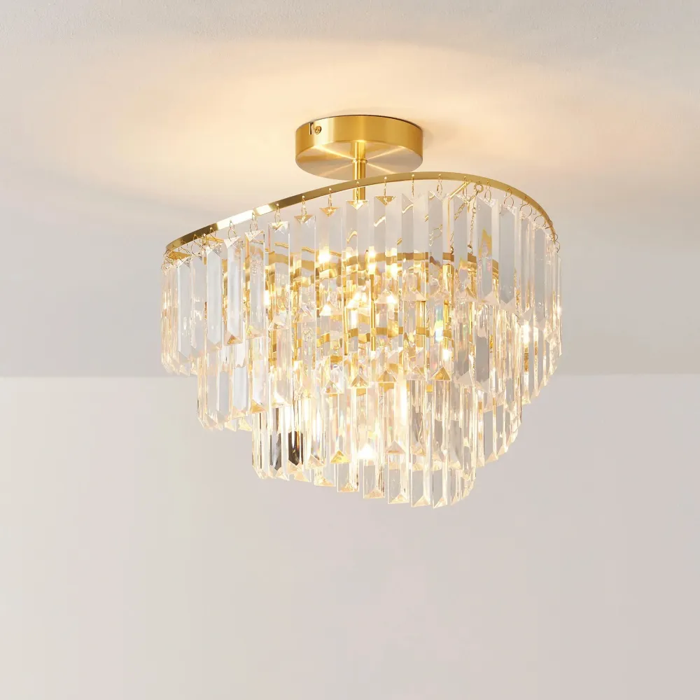Caleb Moderne Luxe Kristallen Plafondlamp At Ease Home Life