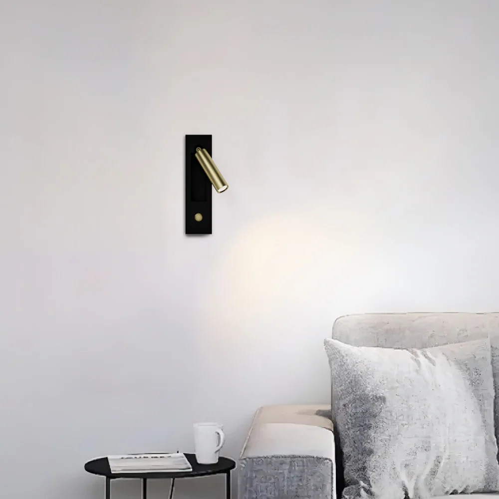 Colm leeswandkandelaar bij het bed Zwart At Ease Home Life