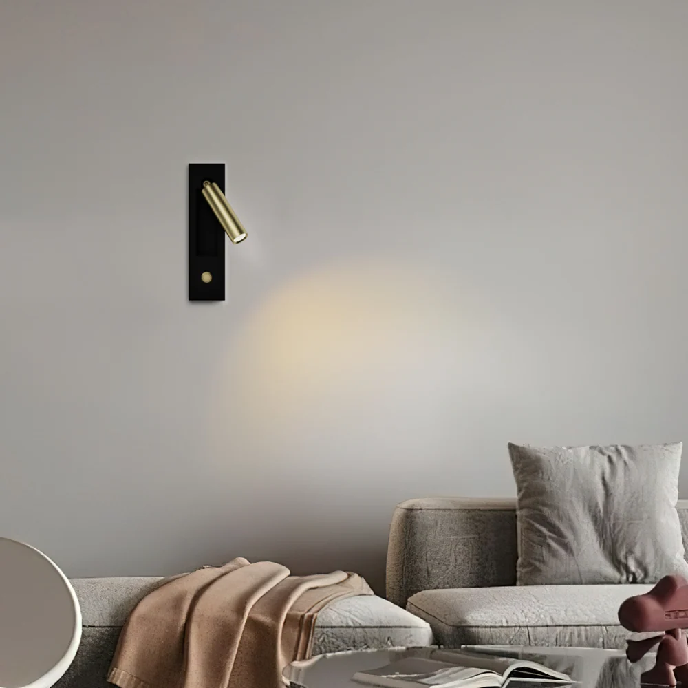 Colm leeswandkandelaar bij het bed Zwart At Ease Home Life