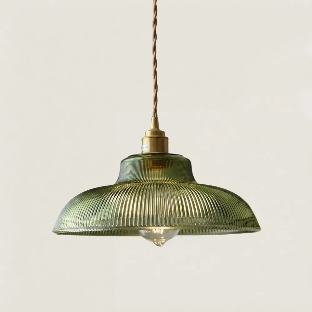 Cosima Moderne Textuurglas Hanglamp Groen At Ease Home Life