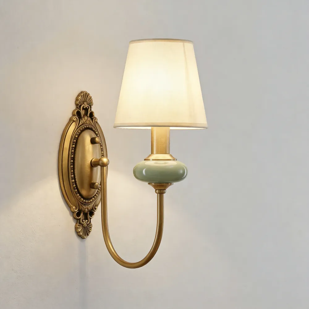 Della Retro Gebogen Arm Keramische Wandlamp At Ease Home Life