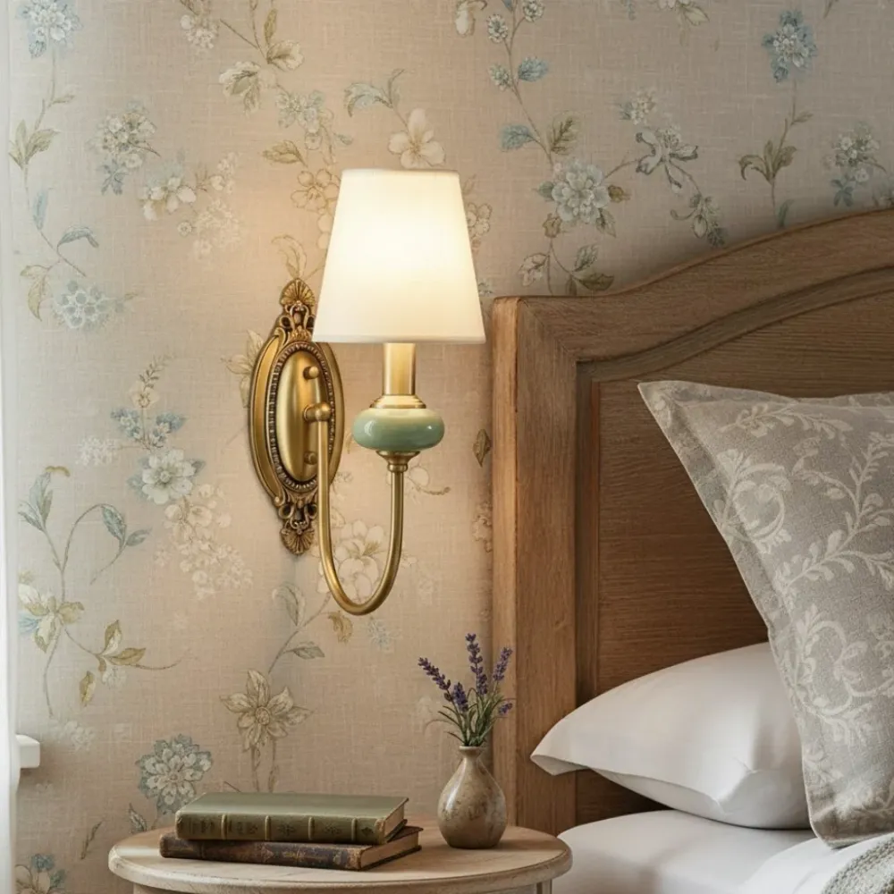 Della Retro Gebogen Arm Keramische Wandlamp At Ease Home Life