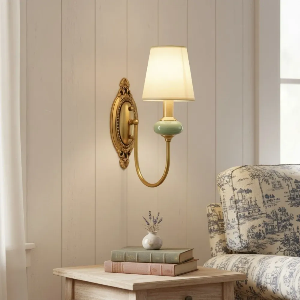 Della Retro Gebogen Arm Keramische Wandlamp At Ease Home Life