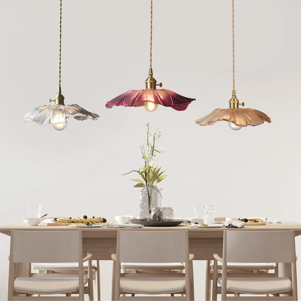 Dennehy Lotus Retro Glazen Hanglamp Transparant At Ease Home Life