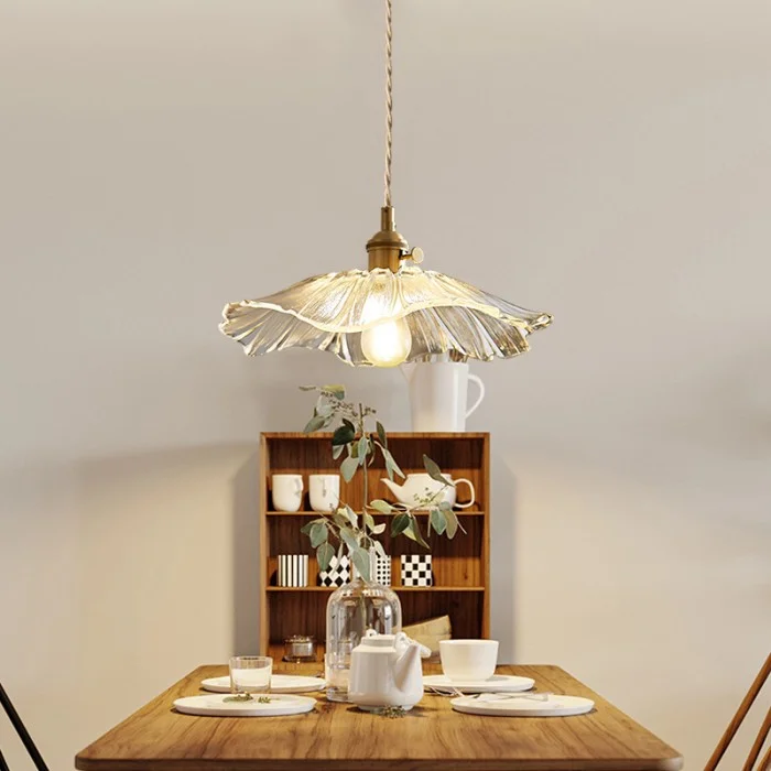 Dennehy Lotus Retro Glazen Hanglamp Transparant At Ease Home Life