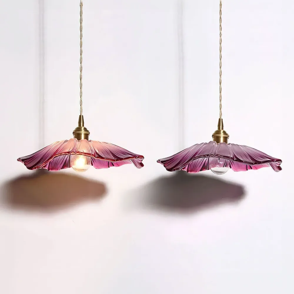 Dennehy Lotus Retro Glazen Hanglamp Transparant At Ease Home Life