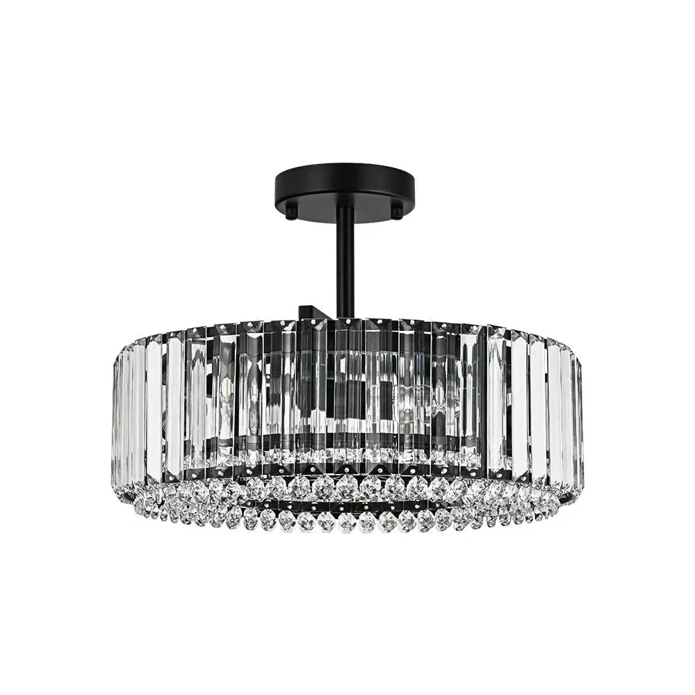 Dominic moderne luxe trommel kristallen plafondlamp At Ease Home Life