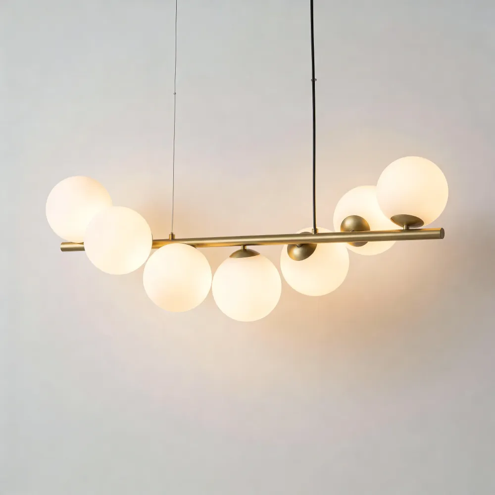 Eve Nordic glazen bol kroonluchter Opaque At Ease Home Life
