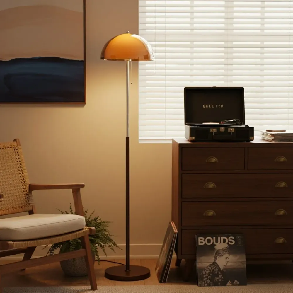 Gracen Minimalistische Zonsondergang Acryl Vloerlamp Amber At Ease Home Life