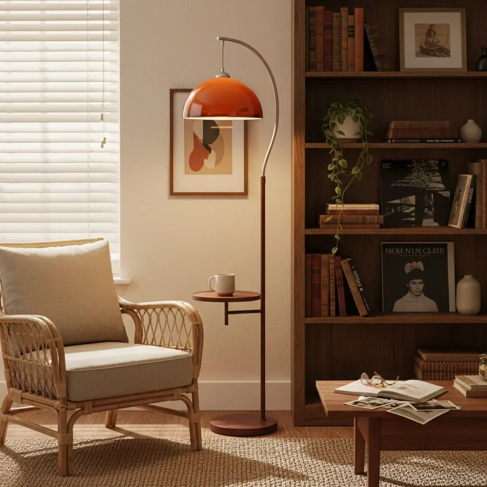 Gracen Minimalistische Zonsondergang Acryl Vloerlamp Amber At Ease Home Life