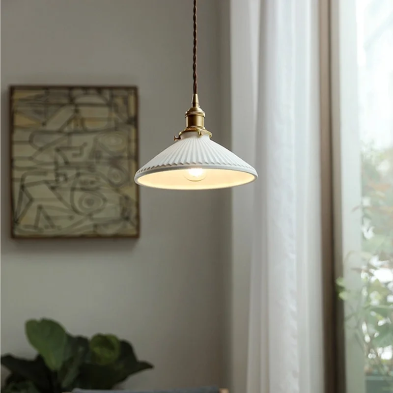 Hecate Geplooide Hoedvorm Keramische Hanglamp At Ease Home Life