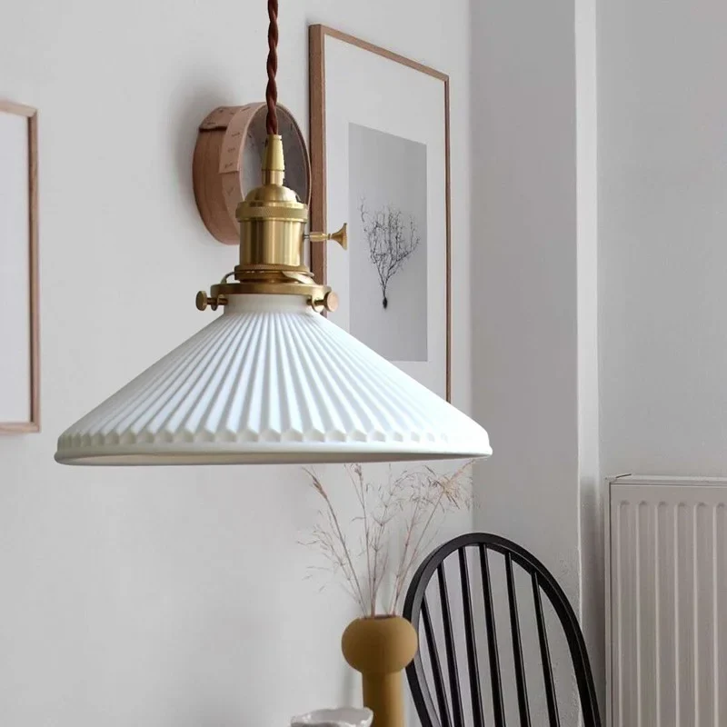 Hecate Geplooide Hoedvorm Keramische Hanglamp At Ease Home Life