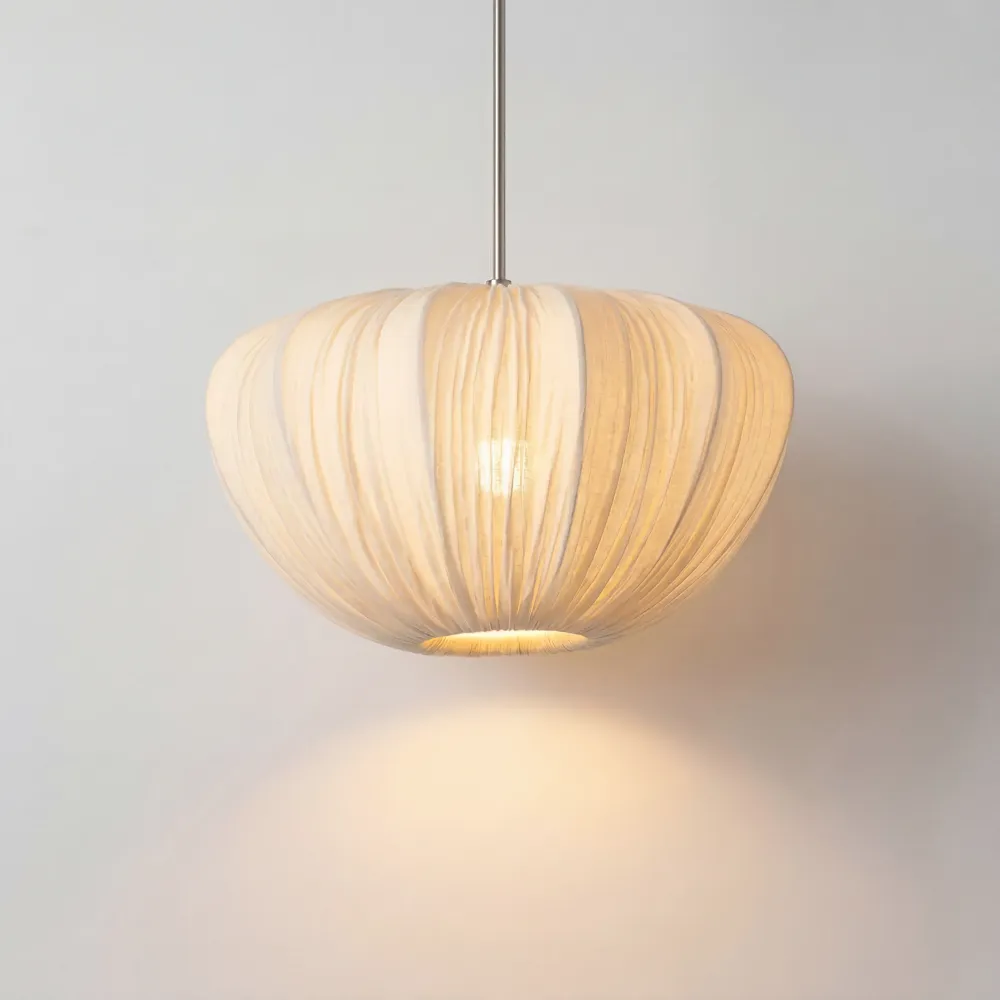 Ingrid Minimalist Linnen Hanglamp At Ease Home Life