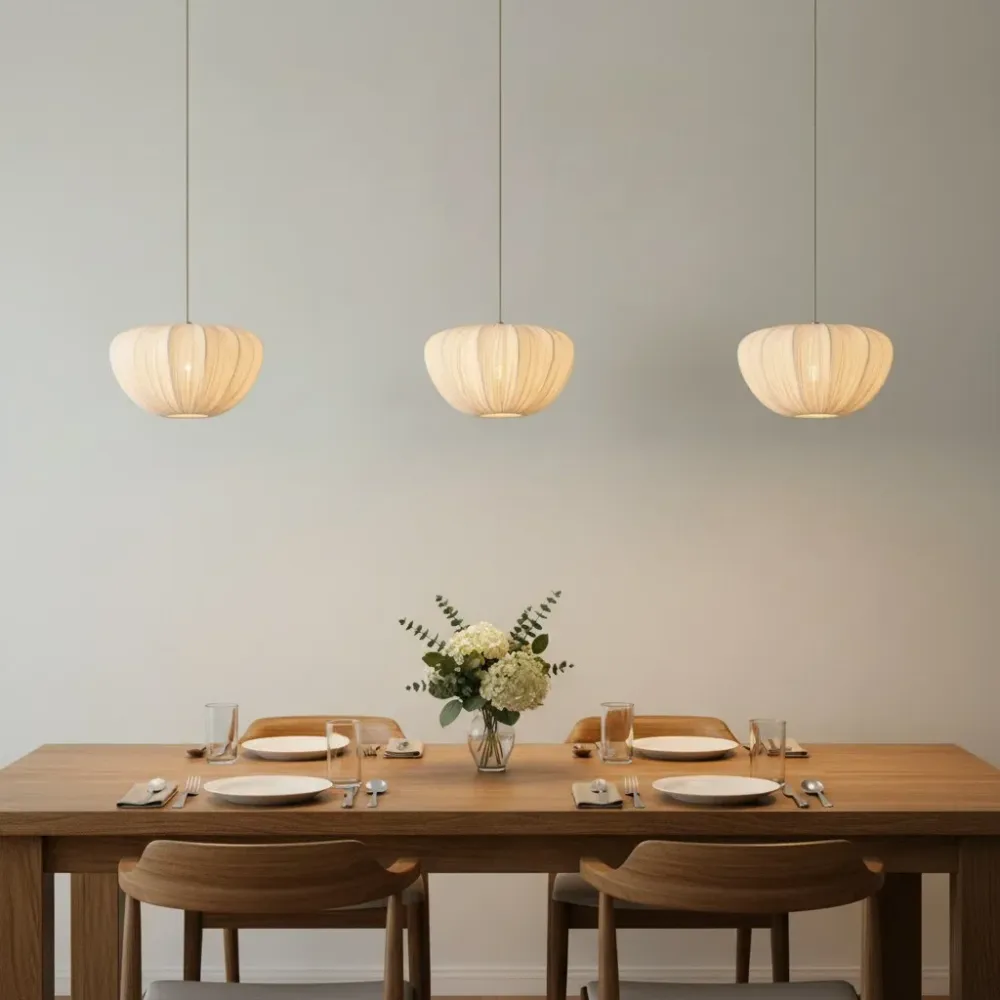Ingrid Minimalist Linnen Hanglamp At Ease Home Life