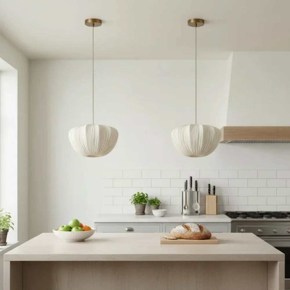 Ingrid Minimalist Linnen Hanglamp At Ease Home Life