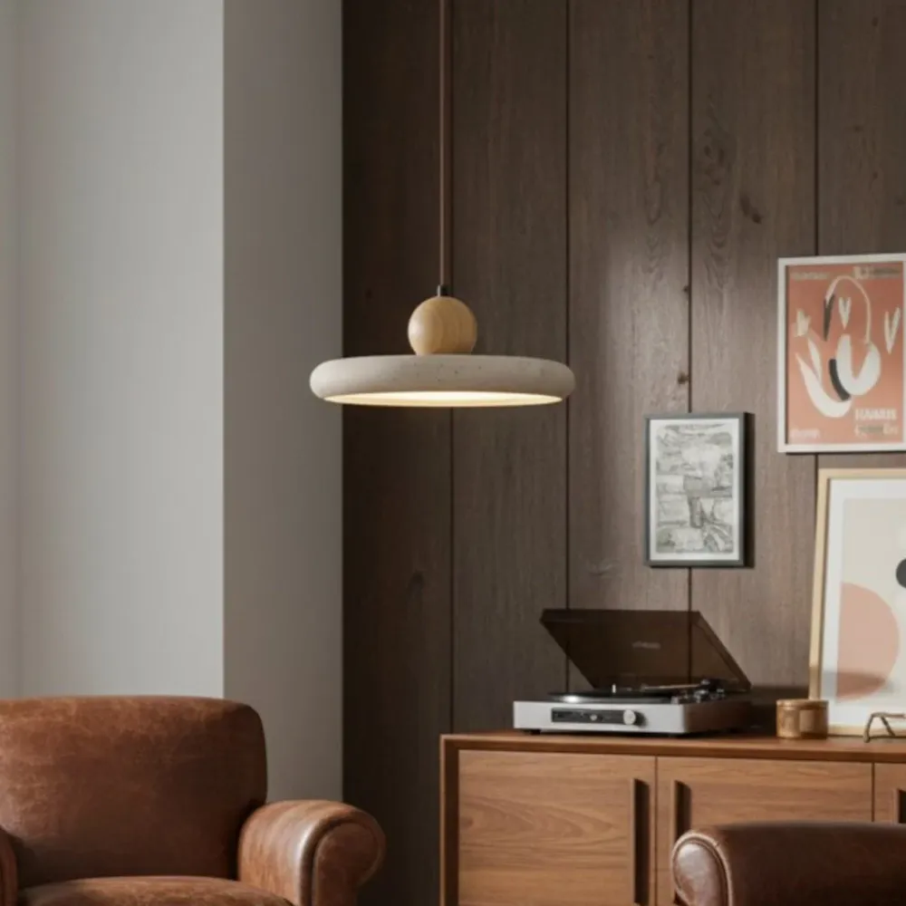 Katriina Vintage Travertijn Cirkel Hanglamp At Ease Home Life