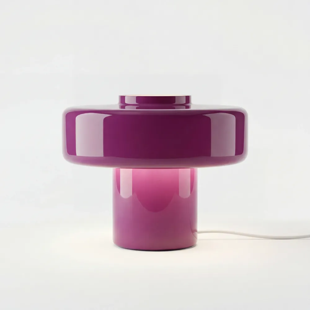 Mamie Modern Kleurrijke Glazen Paddenstoel Tafellamp At Ease Home Life