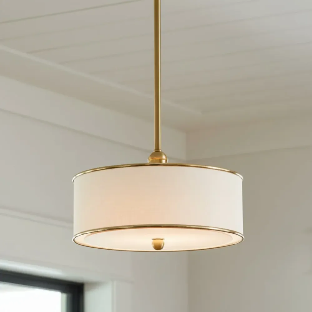 Marigold minimalistische boerderij metalen trommel hanglamp At Ease Home Life