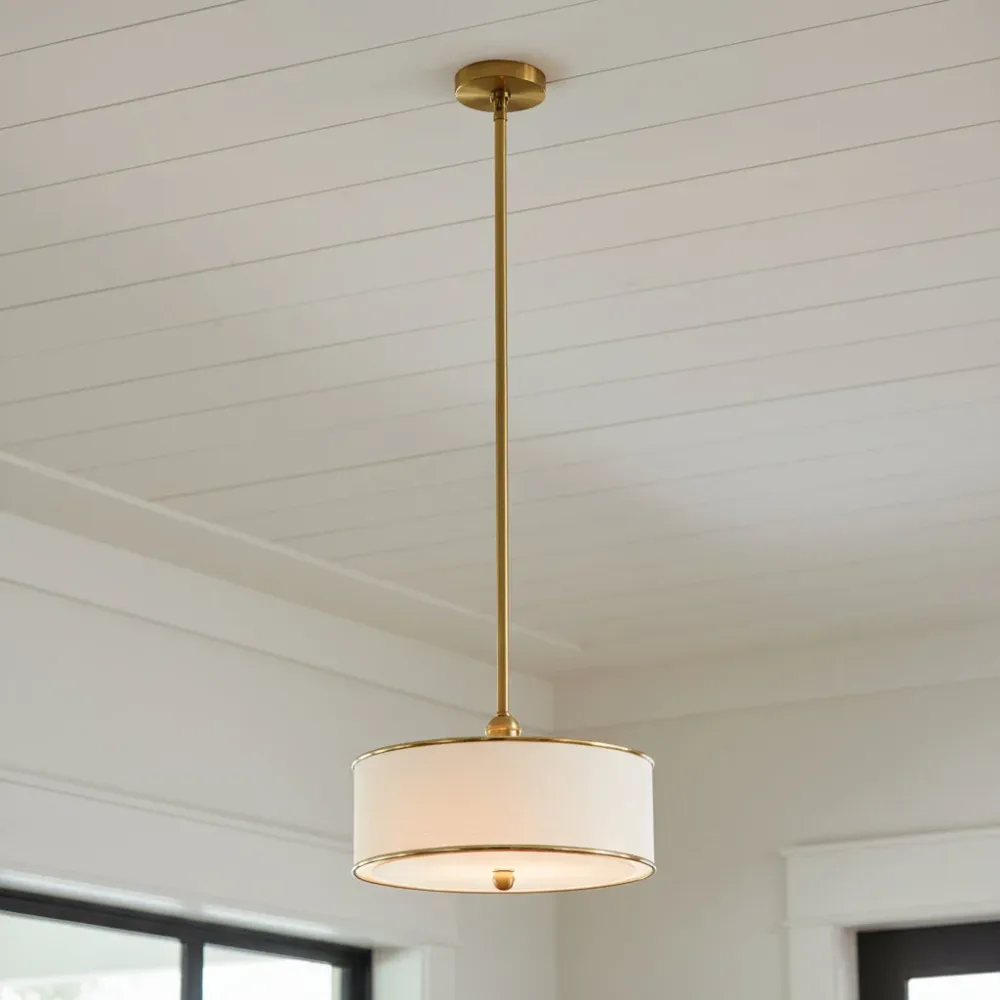 Marigold minimalistische boerderij metalen trommel hanglamp At Ease Home Life