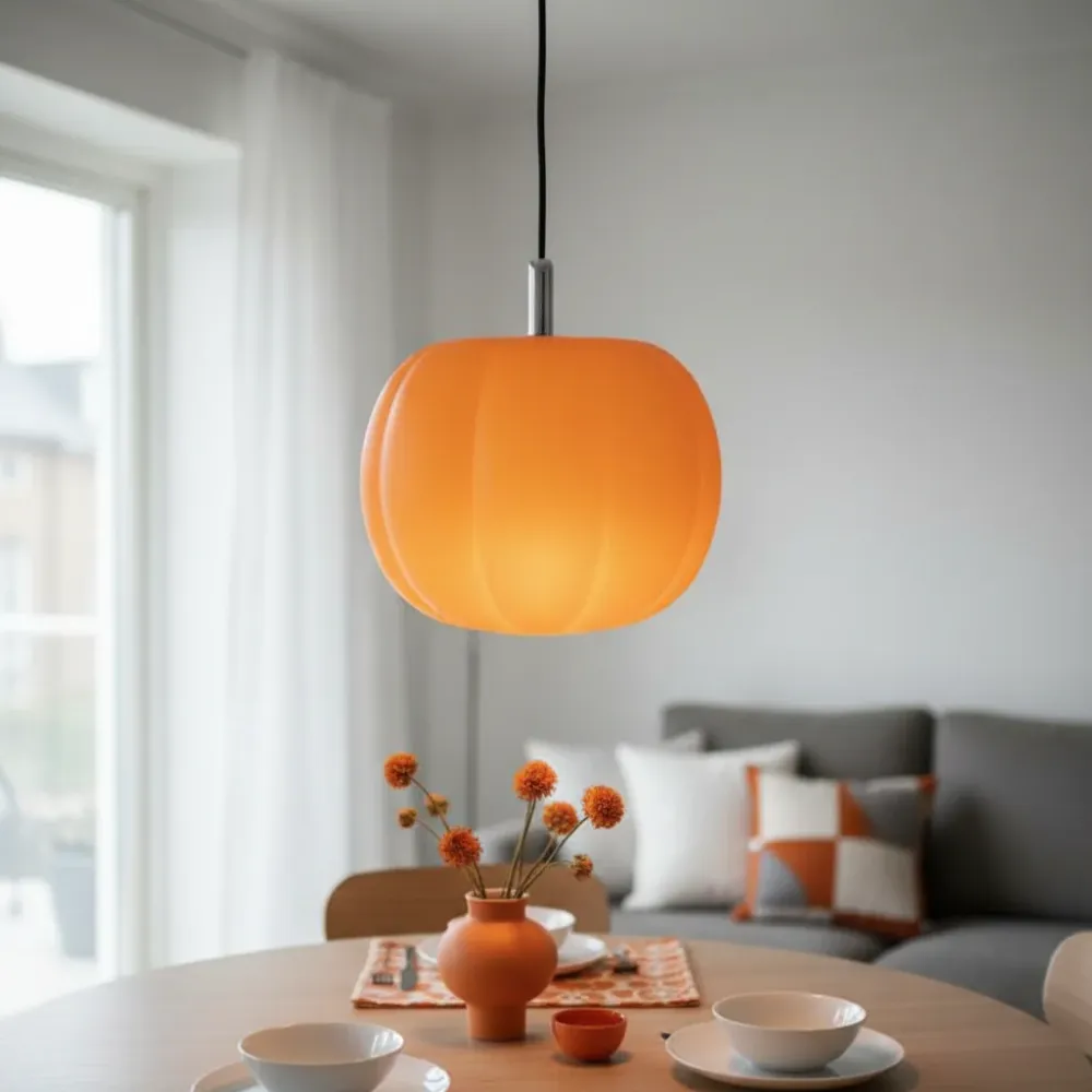 Phia minimalistische pompoen glazen hanglamp At Ease Home Life