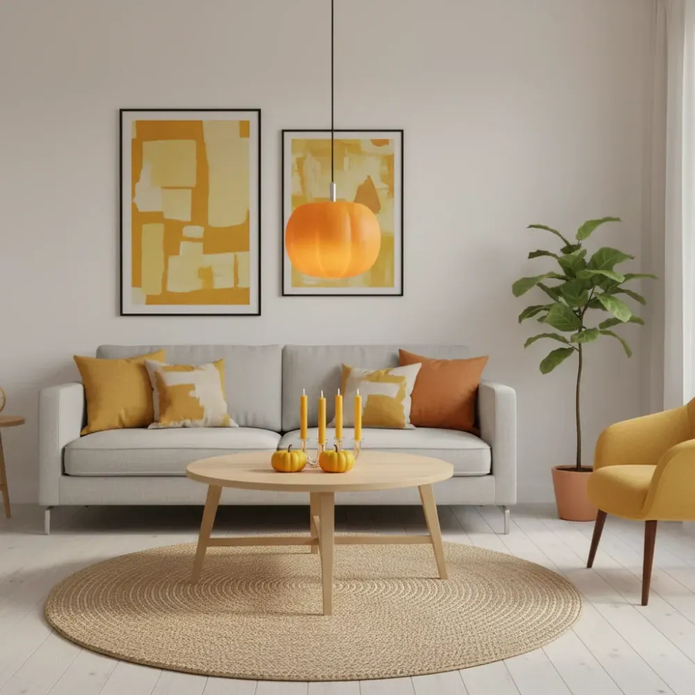 Phia minimalistische pompoen glazen hanglamp At Ease Home Life