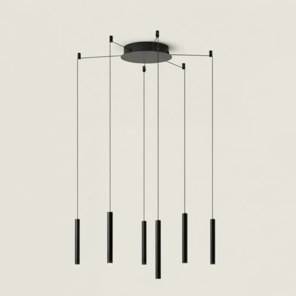 Rhydian Moderne Verstelbare LED Plafondlamp Zwart At Ease Home Life