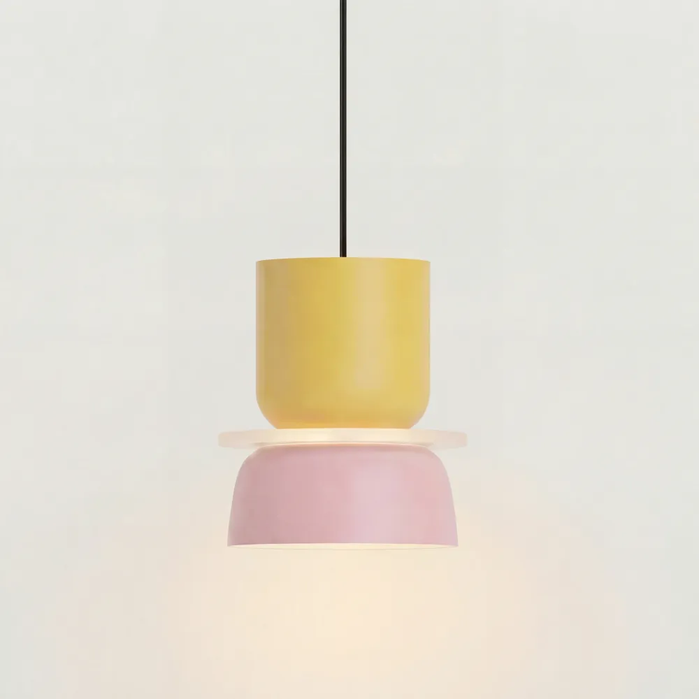 Seraphina Nordic kleurblok lampenkap hanglamp Lichtblauw At Ease Home Life