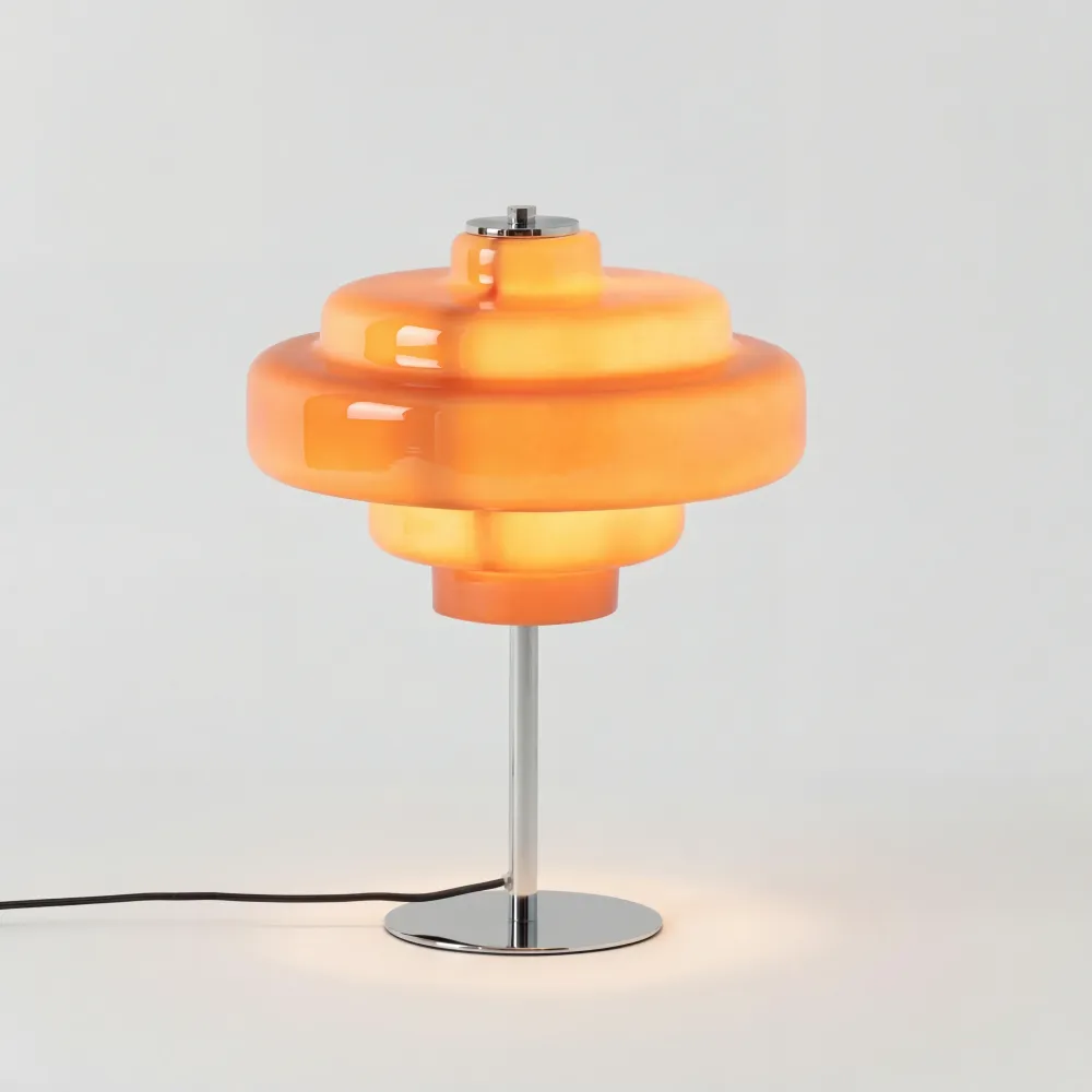 Serenyra Macaron Oranje Glazen Tafellamp At Ease Home Life