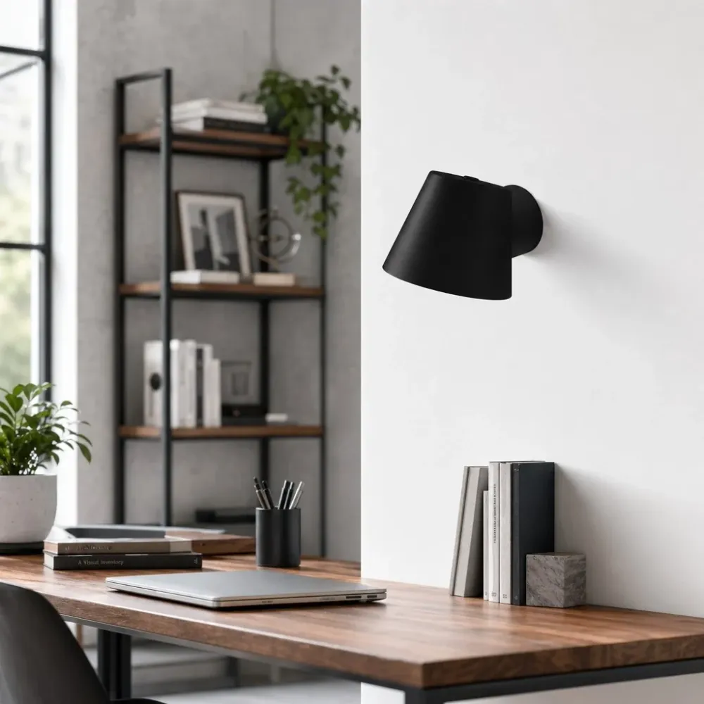 Solven Moderne Draaibare Aluminium Wandlamp Zwart At Ease Home Life