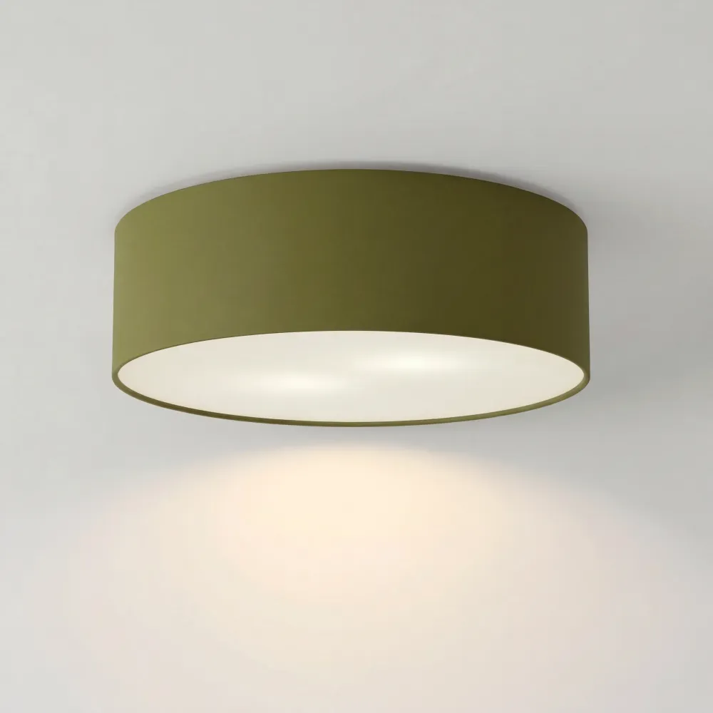Tamara Moderne Linnen Trommel Opbouw Plafondlamp Wit At Ease Home Life