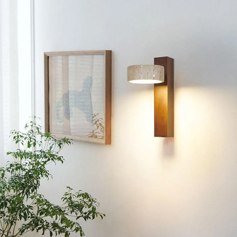 Thales Travertine draaibare wandlamp At Ease Home Life