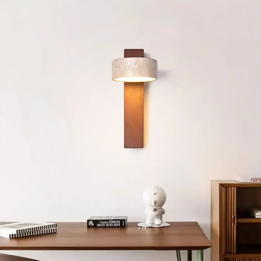 Thales Travertine draaibare wandlamp At Ease Home Life