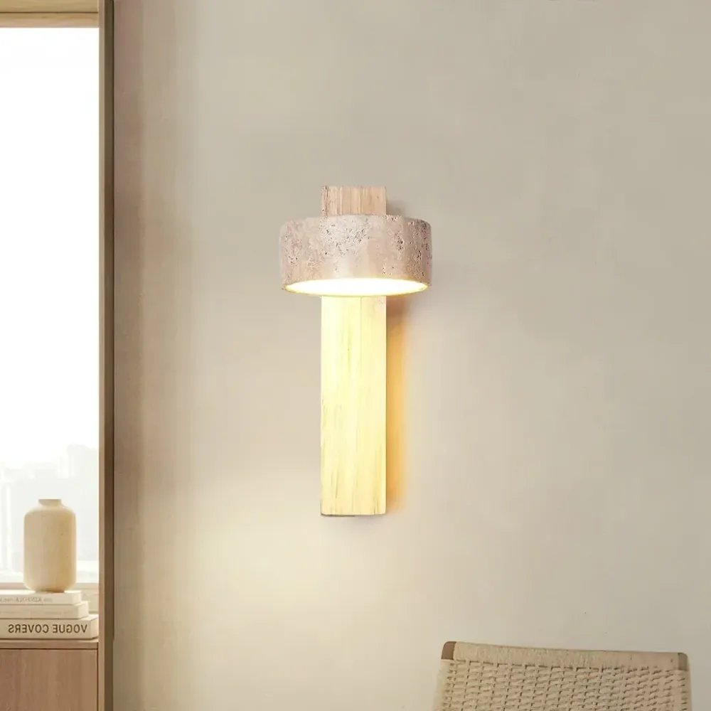 Thales Travertine draaibare wandlamp At Ease Home Life