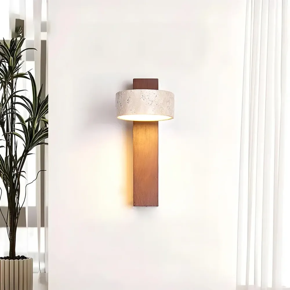 Thales Travertine draaibare wandlamp At Ease Home Life