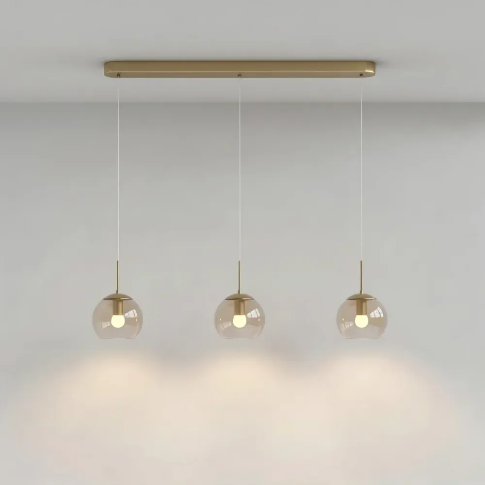 Valtherion vintage glazen hanglamp met globe At Ease Home Life